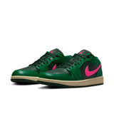 WOMENS AIR JORDAN 1 LOW - MALACHITE/FIR-PINK BLAST-COCONUT MILK