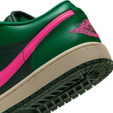WOMENS AIR JORDAN 1 LOW - MALACHITE/FIR-PINK BLAST-COCONUT MILK