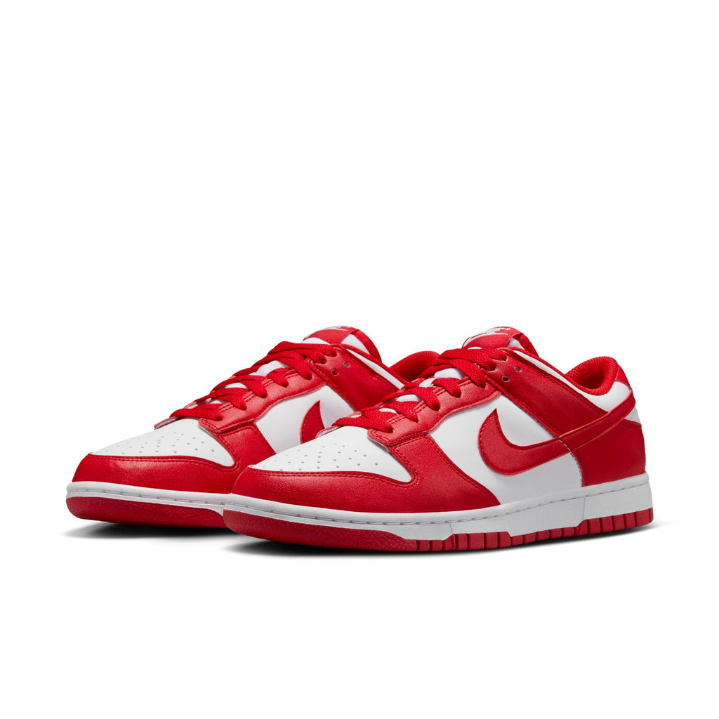 WOMENS NIKE DUNK LOW NEXT NATURE - WHITE/UNIVERSITY RED-WHITE