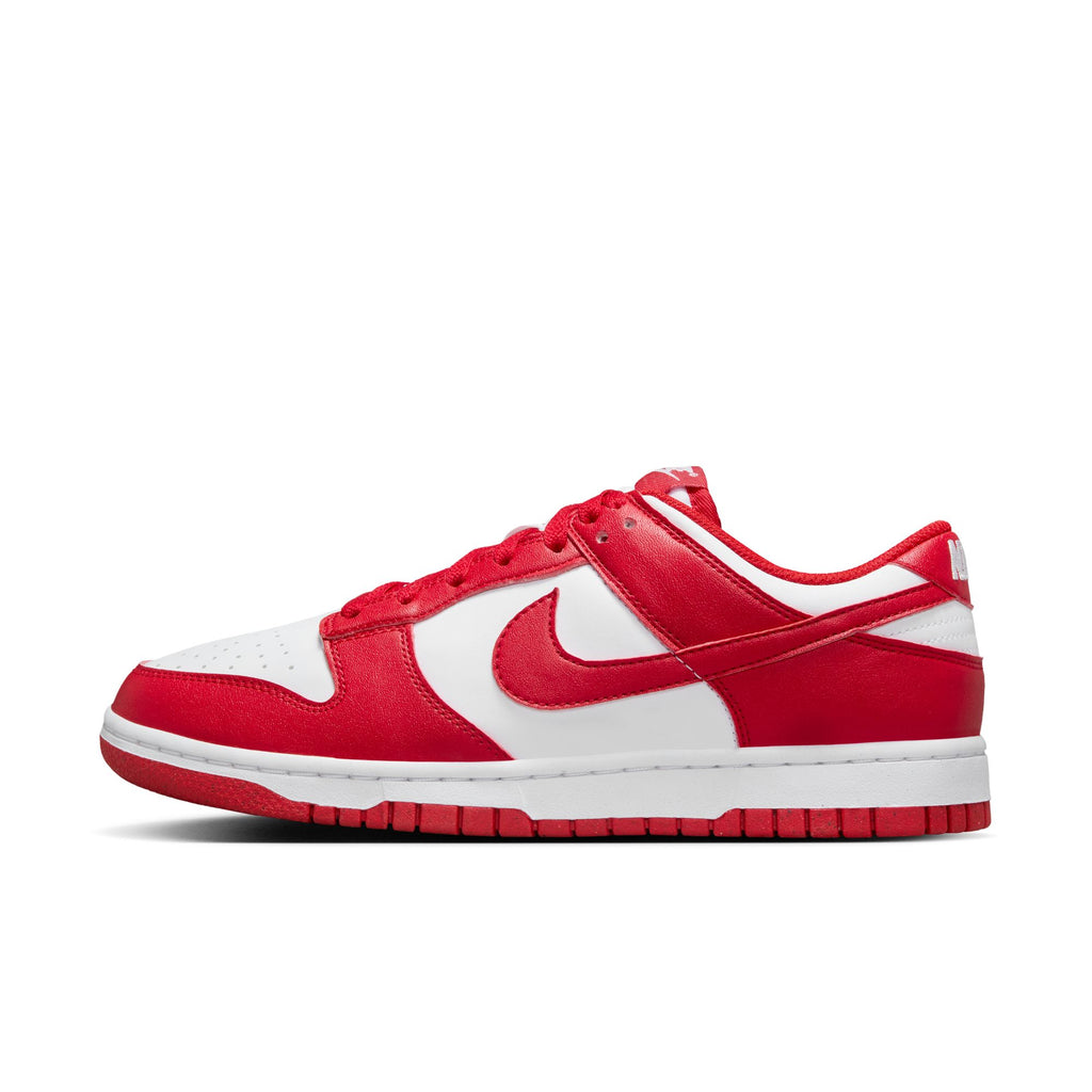 WOMENS NIKE DUNK LOW NEXT NATURE - WHITE/UNIVERSITY RED-WHITE