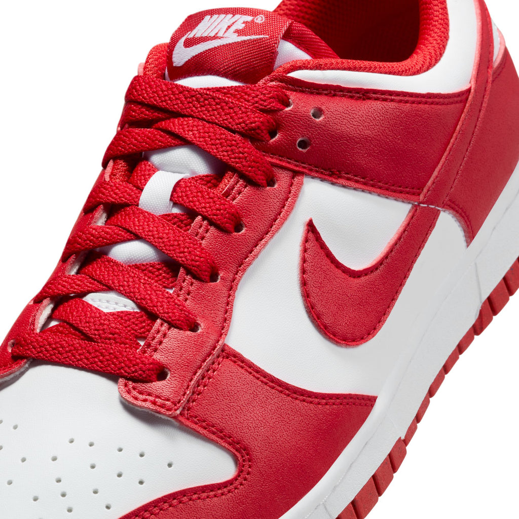 WOMENS NIKE DUNK LOW NEXT NATURE - WHITE/UNIVERSITY RED-WHITE