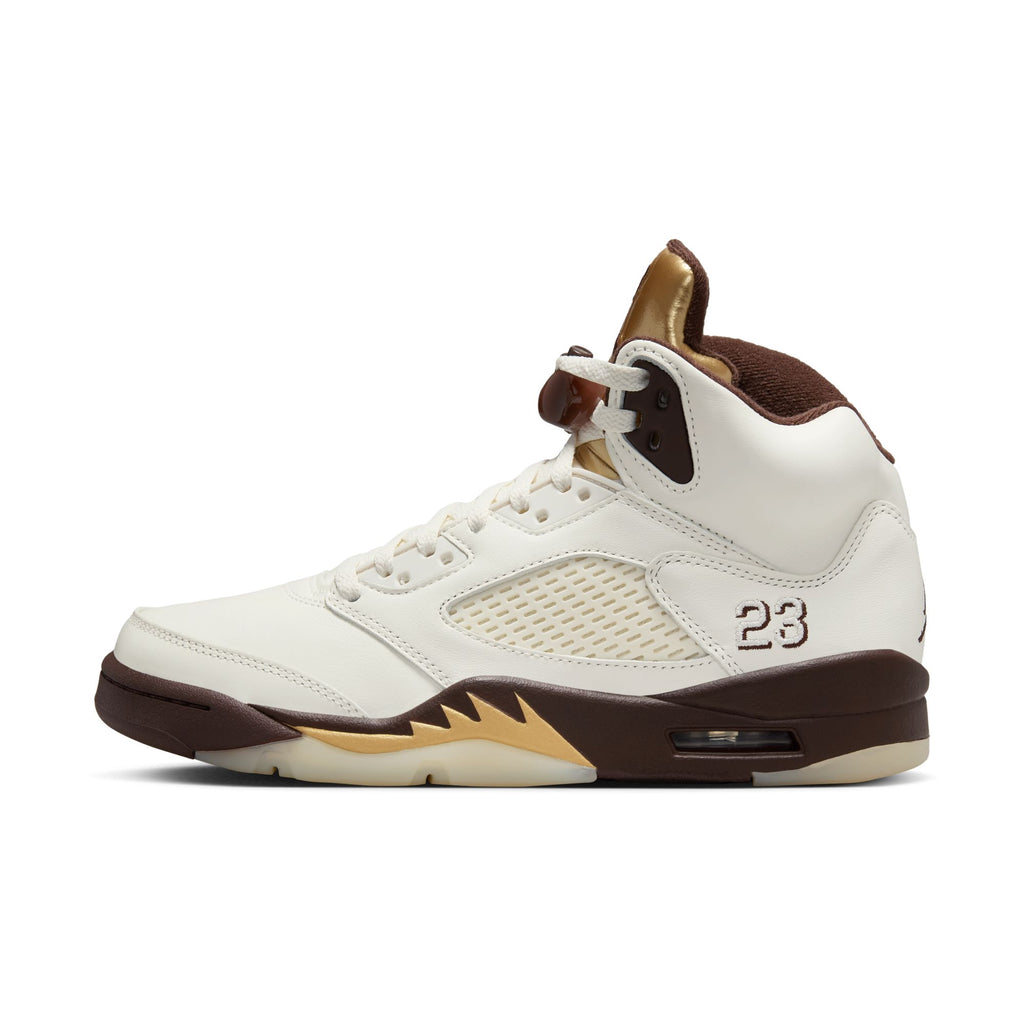 WOMENS AIR JORDAN 5 RETRO 'GOLDEN TICKET' - EARTH/METALLIC GOLD-SAIL