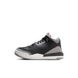 AIR JORDAN 3 RETRO 'BLACK CEMENT' PS - BLACK/FIRE RED-CEMENT GREY-SUMMIT WHITE