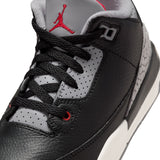 AIR JORDAN 3 RETRO 'BLACK CEMENT' PS - BLACK/FIRE RED-CEMENT GREY-SUMMIT WHITE