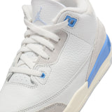 AIR JORDAN 3 RETRO PS ' LUCKY SHORTS' - SUMMIT WHITE/HYDROGEN BLUE-LEGEND BLUE