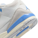 AIR JORDAN 3 RETRO PS ' LUCKY SHORTS' - SUMMIT WHITE/HYDROGEN BLUE-LEGEND BLUE