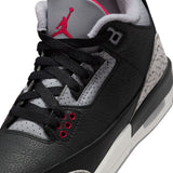 AIR JORDAN 3 RETRO 'BLACK CEMENT' GS - BLACK/FIRE RED-CEMENT GREY-SUMMIT WHITE