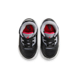 AIR JORDAN 3 RETRO 'BLACK CEMENT' TD - BLACK/FIRE RED-CEMENT GREY-SUMMIT WHITE