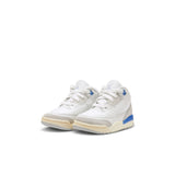 AIR JORDAN 3 RETRO TD ' LUCKY SHORTS' - SUMMIT WHITE/HYDROGEN BLUE-LEGEND BLUE