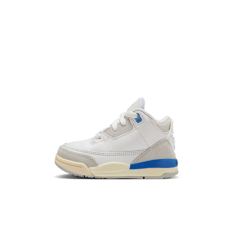 AIR JORDAN 3 RETRO TD ' LUCKY SHORTS' - SUMMIT WHITE/HYDROGEN BLUE-LEGEND BLUE