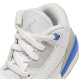 AIR JORDAN 3 RETRO TD ' LUCKY SHORTS' - SUMMIT WHITE/HYDROGEN BLUE-LEGEND BLUE