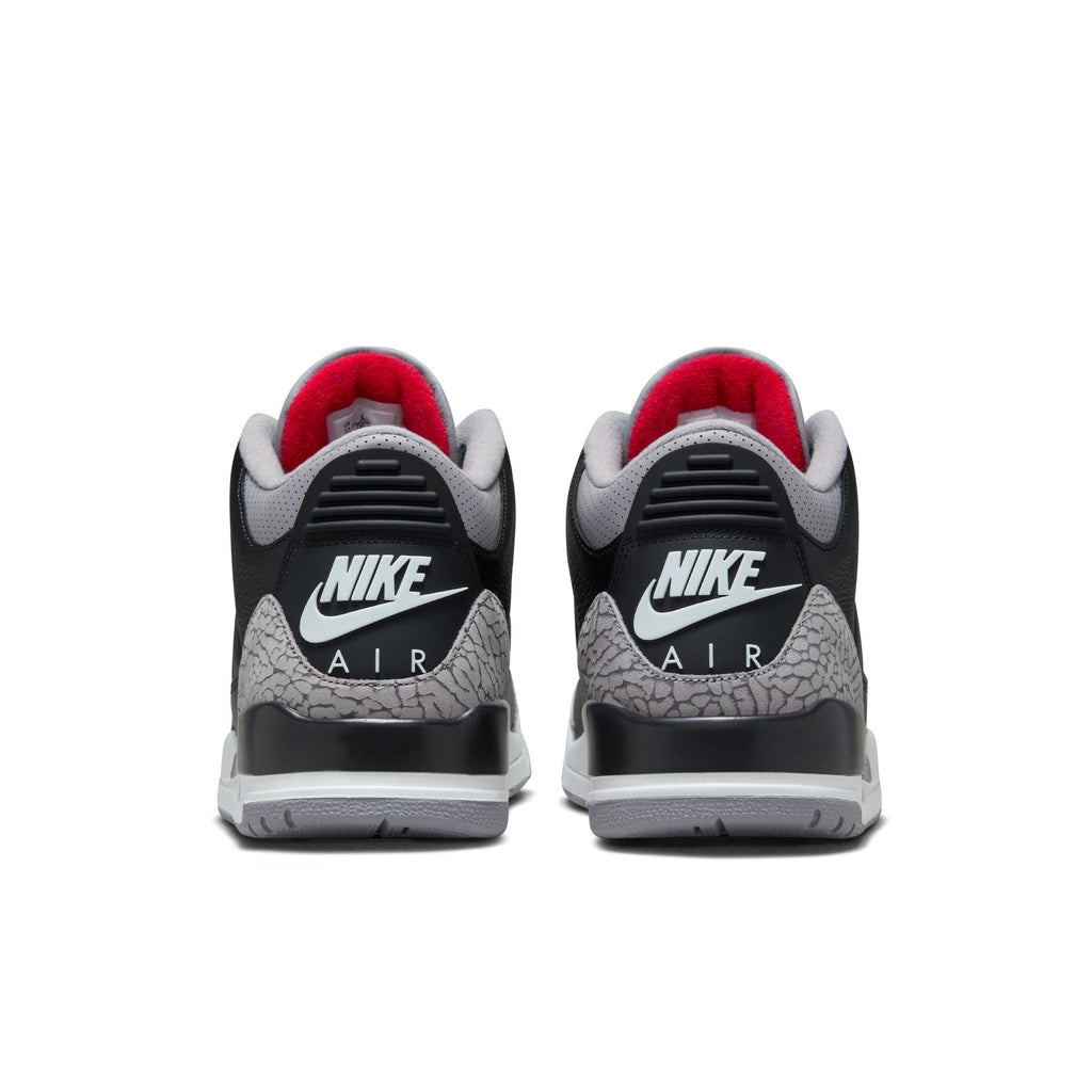 AIR JORDAN 3 RETRO 'BLACK CEMENT' - BLACK/FIRE RED-CEMENT GREY-SUMMIT WHITE