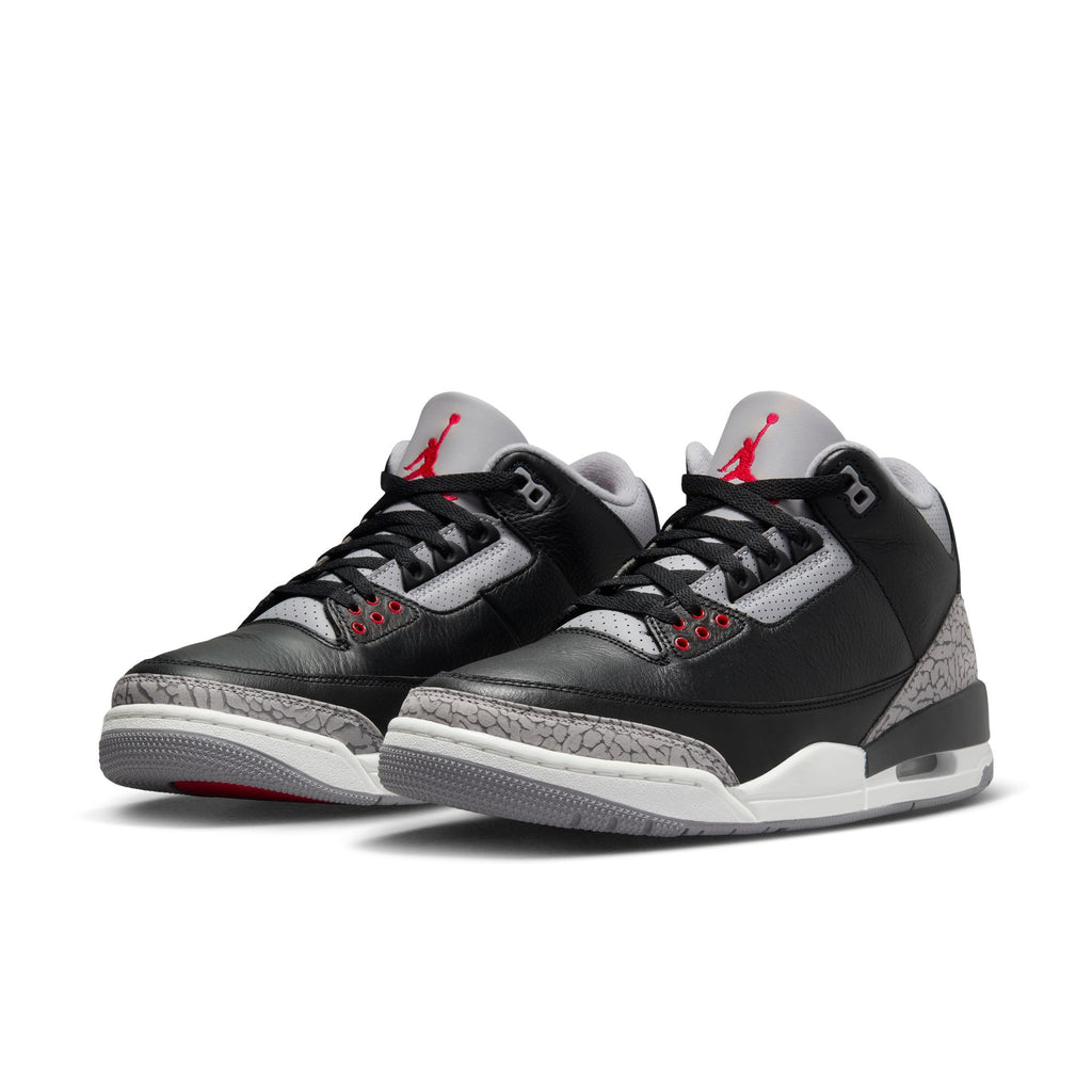 AIR JORDAN 3 RETRO 'BLACK CEMENT' - BLACK/FIRE RED-CEMENT GREY-SUMMIT WHITE