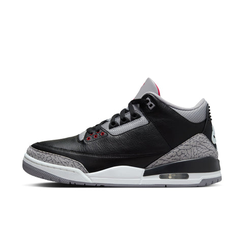 AIR JORDAN 3 RETRO 'BLACK CEMENT' - BLACK/FIRE RED-CEMENT GREY-SUMMIT WHITE