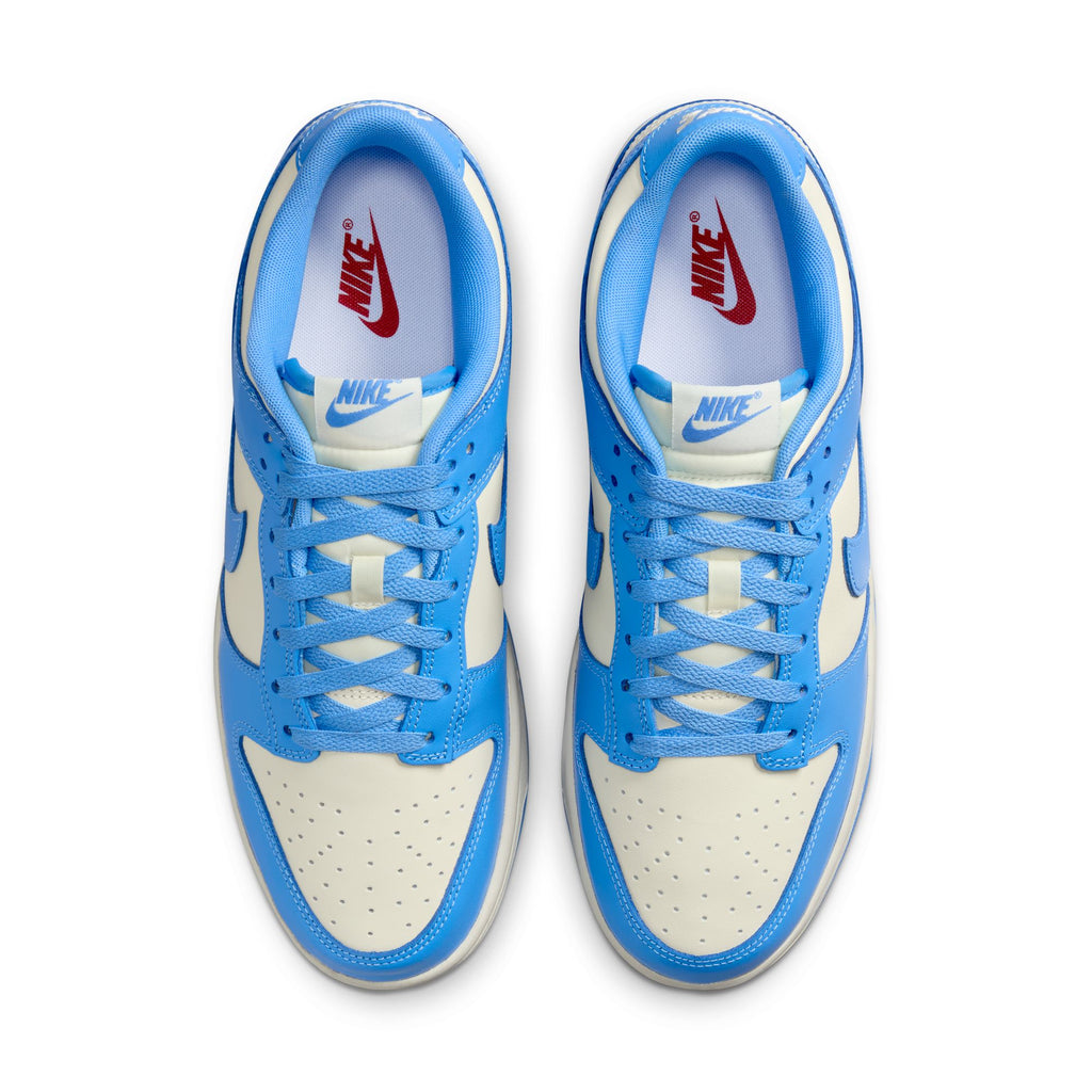 NIKE DUNK LOW RETRO - COCONUT MILK/UNIVERSITY BLUE-GYM RED