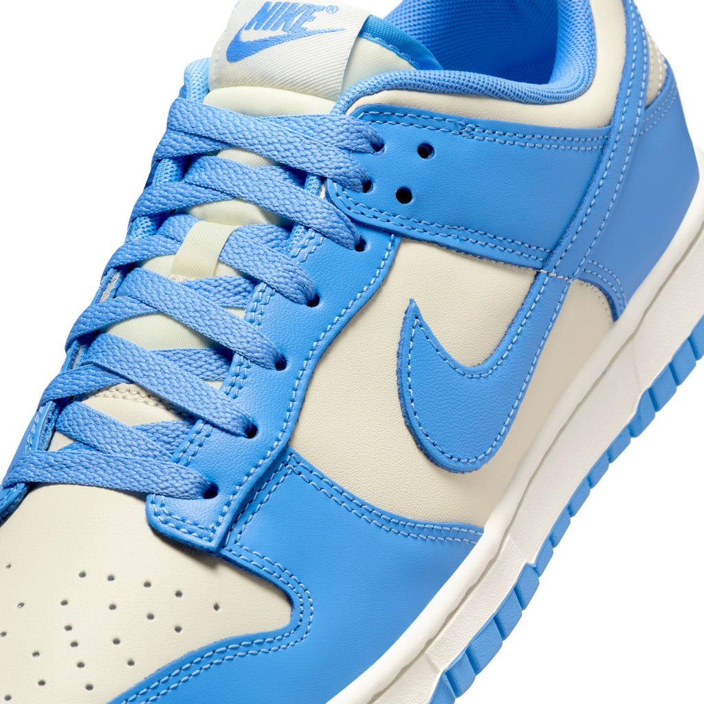 NIKE DUNK LOW RETRO - COCONUT MILK/UNIVERSITY BLUE-GYM RED