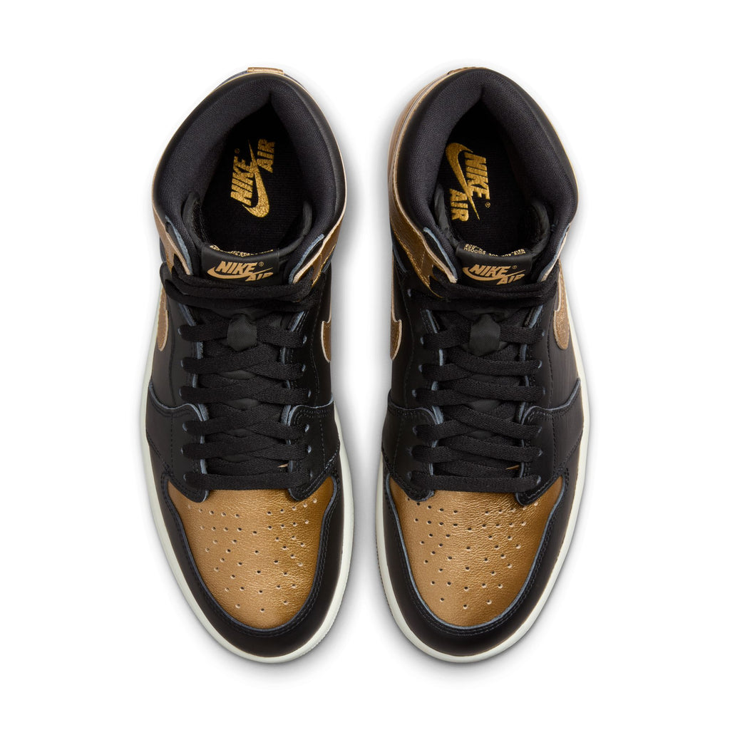 AIR JORDAN 1 RETRO HIGH OG "BLACK AND GOLD" - BLACK/METALLIC GOLD-SAIL