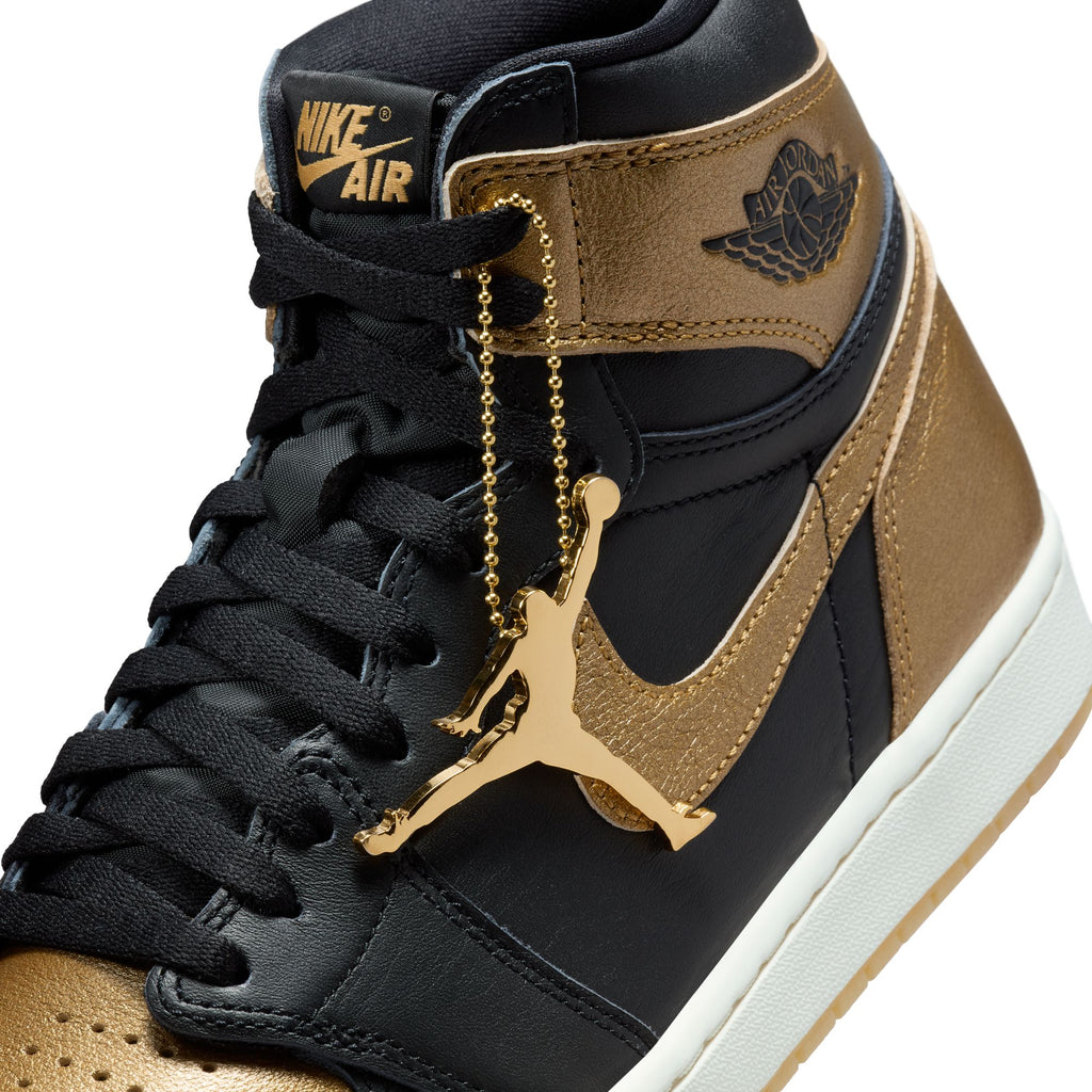 AIR JORDAN 1 RETRO HIGH OG "BLACK AND GOLD" - BLACK/METALLIC GOLD-SAIL