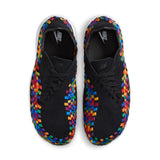 WOMENS NIKE AIR FOOTSCAPE WOVEN 'RAINBOW' - BLACK/WHITE-BLACK