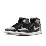 WOMENS AIR JORDAN 1 RETRO HIGH OG 'SATIN SHADOW' - BLACK/MEDIUM GREY/WHITE