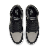 WOMENS AIR JORDAN 1 RETRO HIGH OG 'SATIN SHADOW' - BLACK/MEDIUM GREY/WHITE