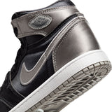 AIR JORDAN 1 RETRO HIGH OG 'SATIN SHADOW' PS - BLACK/MEDIUM GREY/WHITE