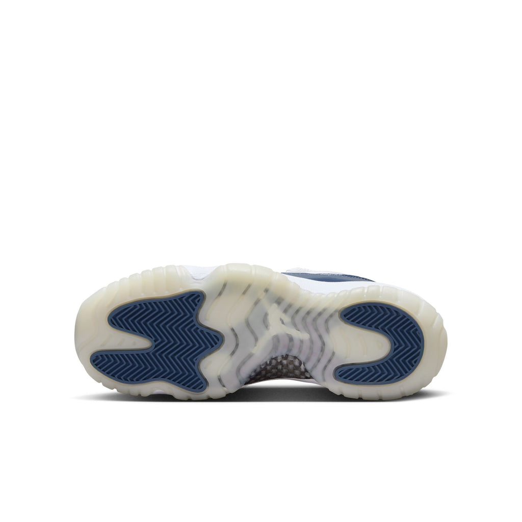 AIR JORDAN 11 RETRO LOW "DIFFUSED BLUE" GS - WHITE/MIDNIGHT NAVY-DIFFUSED BLUE