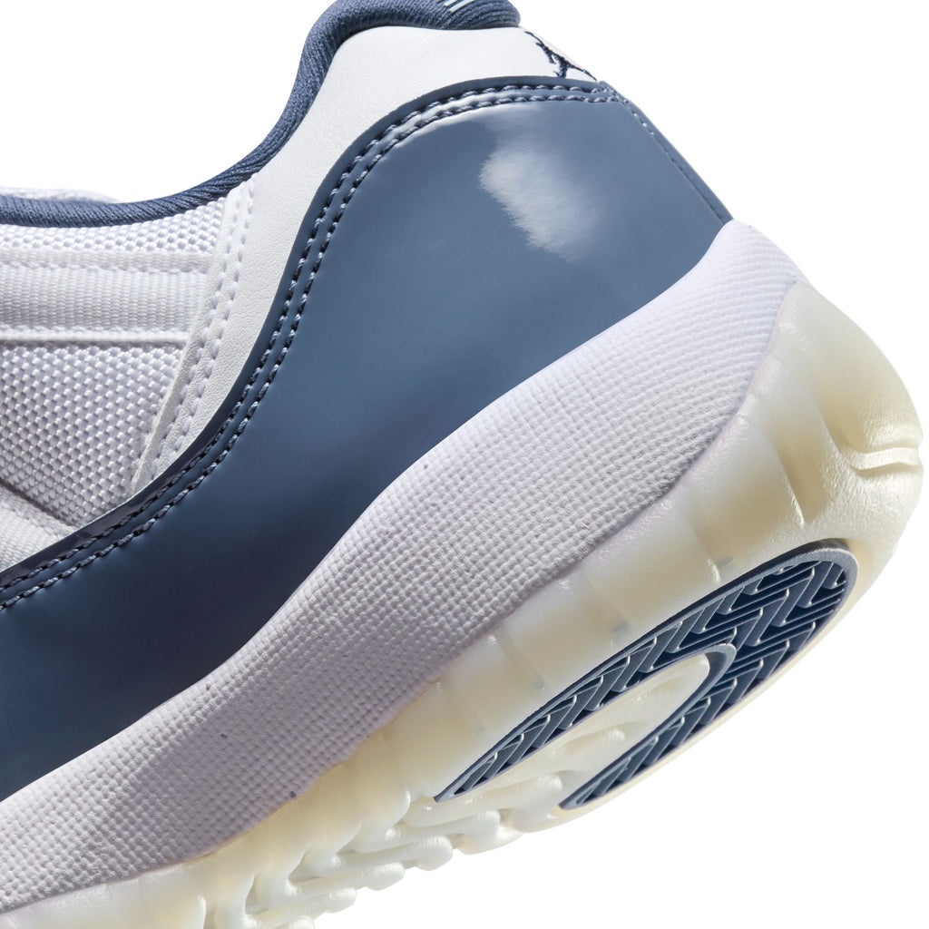 AIR JORDAN 11 RETRO LOW "DIFFUSED BLUE" GS - WHITE/MIDNIGHT NAVY-DIFFUSED BLUE