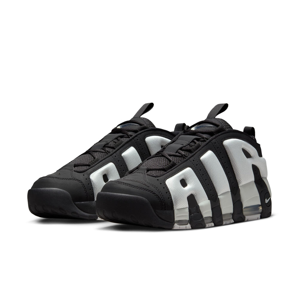 NIKE AIR MORE UPTEMPO LOW - BLACK/PHOTON DUST-METALLIC SILVER