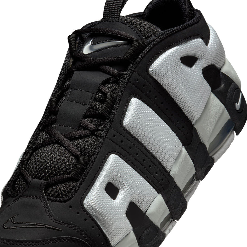 NIKE AIR MORE UPTEMPO LOW - BLACK/PHOTON DUST-METALLIC SILVER