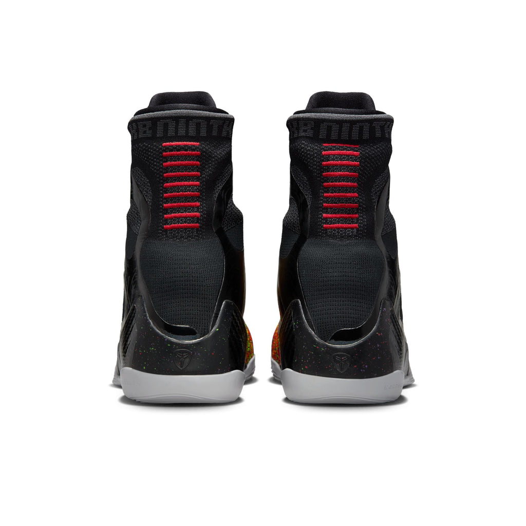 NIKE KOBE IX ELITE HIGH PROTRO - BLACK/METALLIC SILVER-BRIGHT CRIMSON