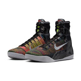 NIKE KOBE IX ELITE HIGH PROTRO - BLACK/METALLIC SILVER-BRIGHT CRIMSON