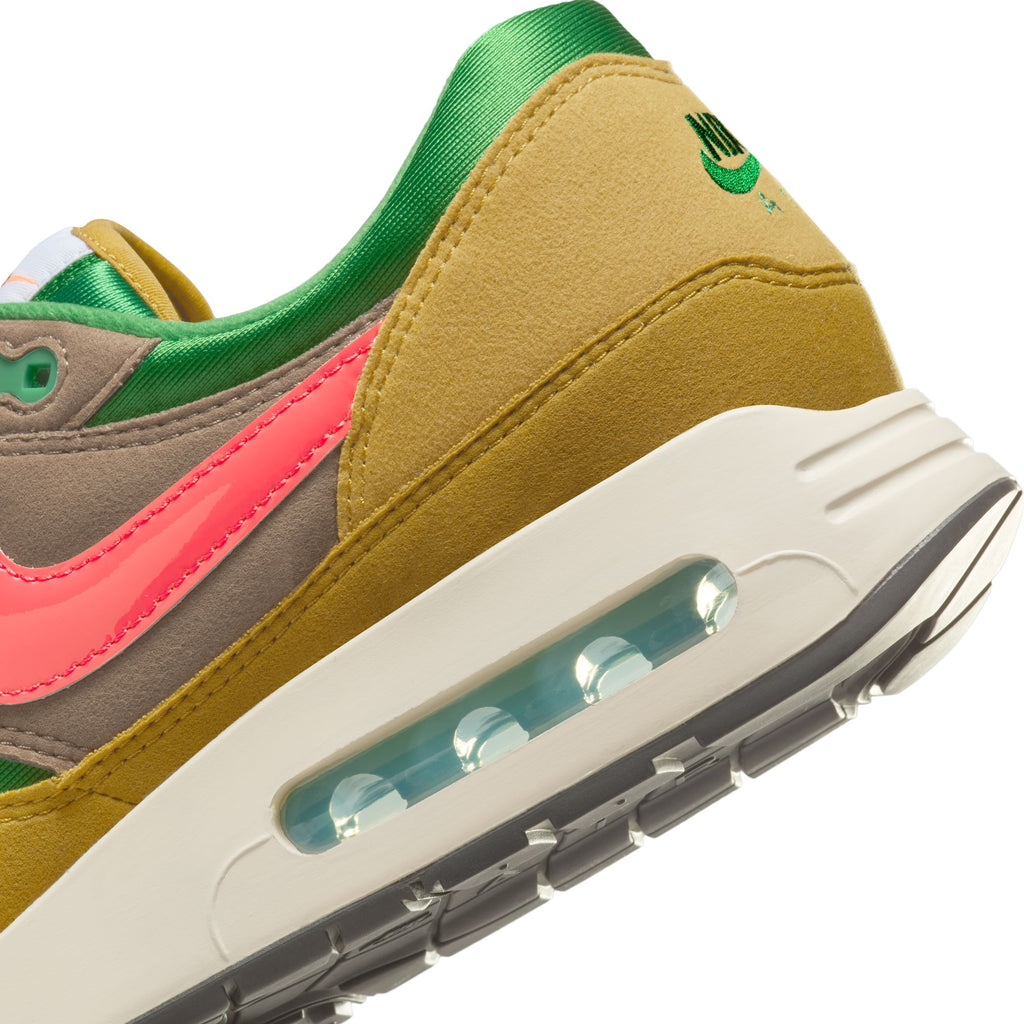 NIKE AIR MAX 1 '86 PRM - CLASSIC GREEN/EMBER GLOW/OLIVE GREY