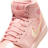 WOMENS AIR JORDAN 1 MID SE - WASHED CORAL/PINK SALT