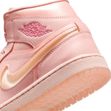 WOMENS AIR JORDAN 1 MID SE - WASHED CORAL/PINK SALT