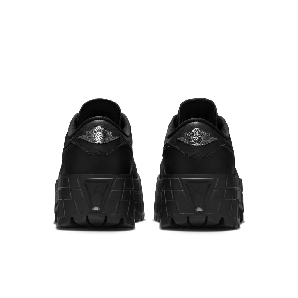 WOMEN'S AIR JORDAN 1 BROOKLYN LOW - BLACK/METALLIC BLACK-WHITE