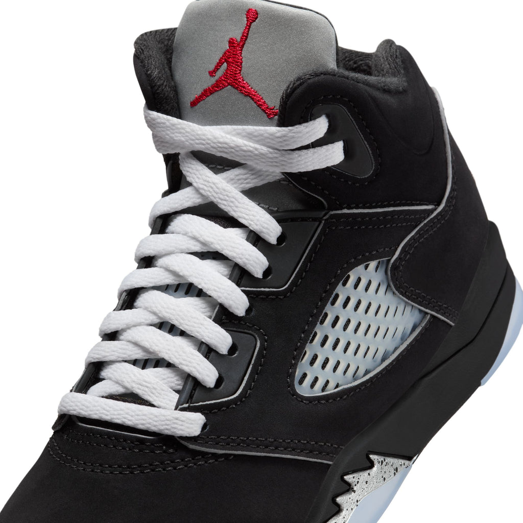 AIR JORDAN 5 RETRO PS 'REIMAGINED' - BLACK/WHITE-METALLIC SILVER-FIRE RED