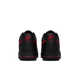 NIKE AIR FORCE 1 '07 LV8 - BLACK/UNIVERSITY RED-BLACK-BLACK