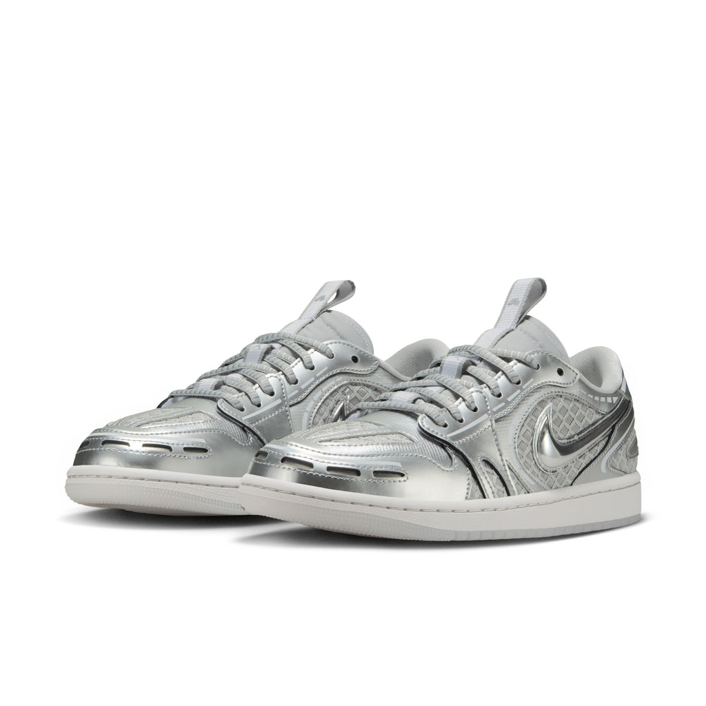 WOMEN'S AIR JORDAN 1 LOW METHOD OF MAKE - NEUTRAL GREY/METALLIC SILVER-WHITE