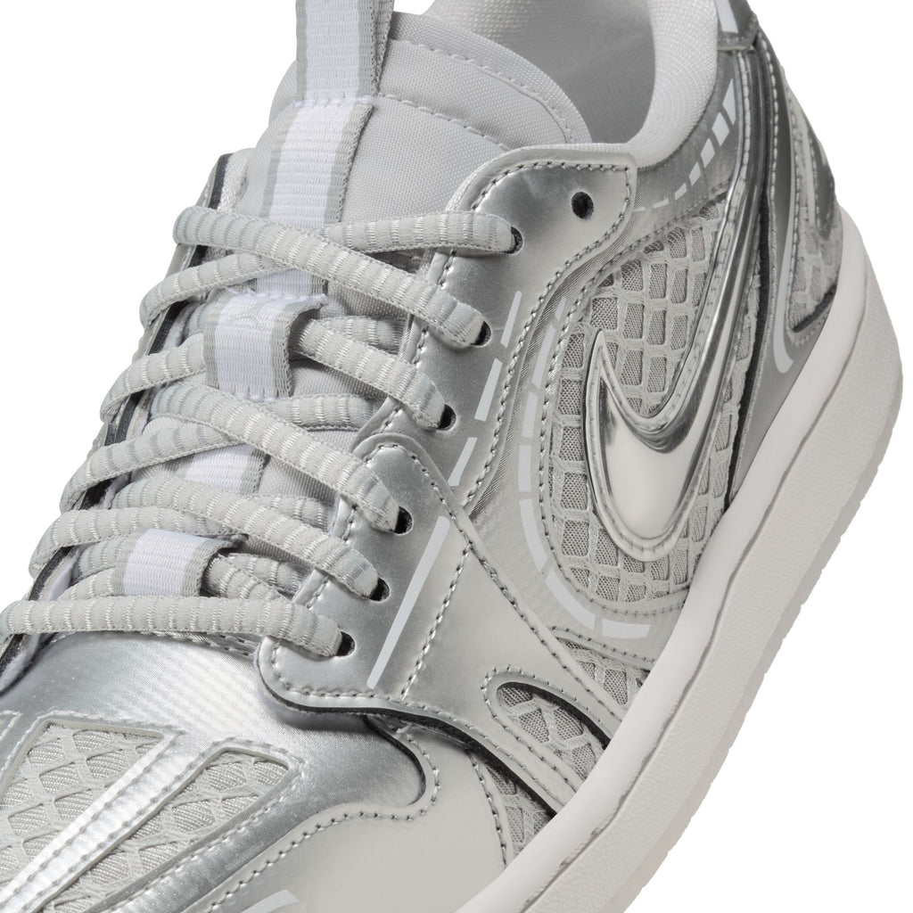 WOMEN'S AIR JORDAN 1 LOW METHOD OF MAKE - NEUTRAL GREY/METALLIC SILVER-WHITE