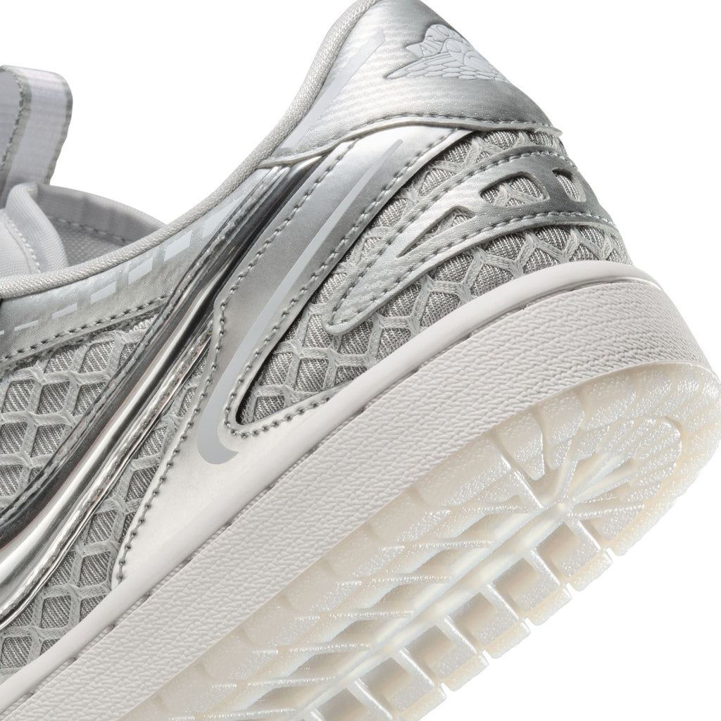 WOMEN'S AIR JORDAN 1 LOW METHOD OF MAKE - NEUTRAL GREY/METALLIC SILVER-WHITE