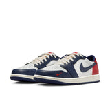 AIR JORDAN 1 LOW - SUMMIT WHITE/GYM RED-MIDNIGHT