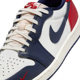 AIR JORDAN 1 LOW - SUMMIT WHITE/GYM RED-MIDNIGHT