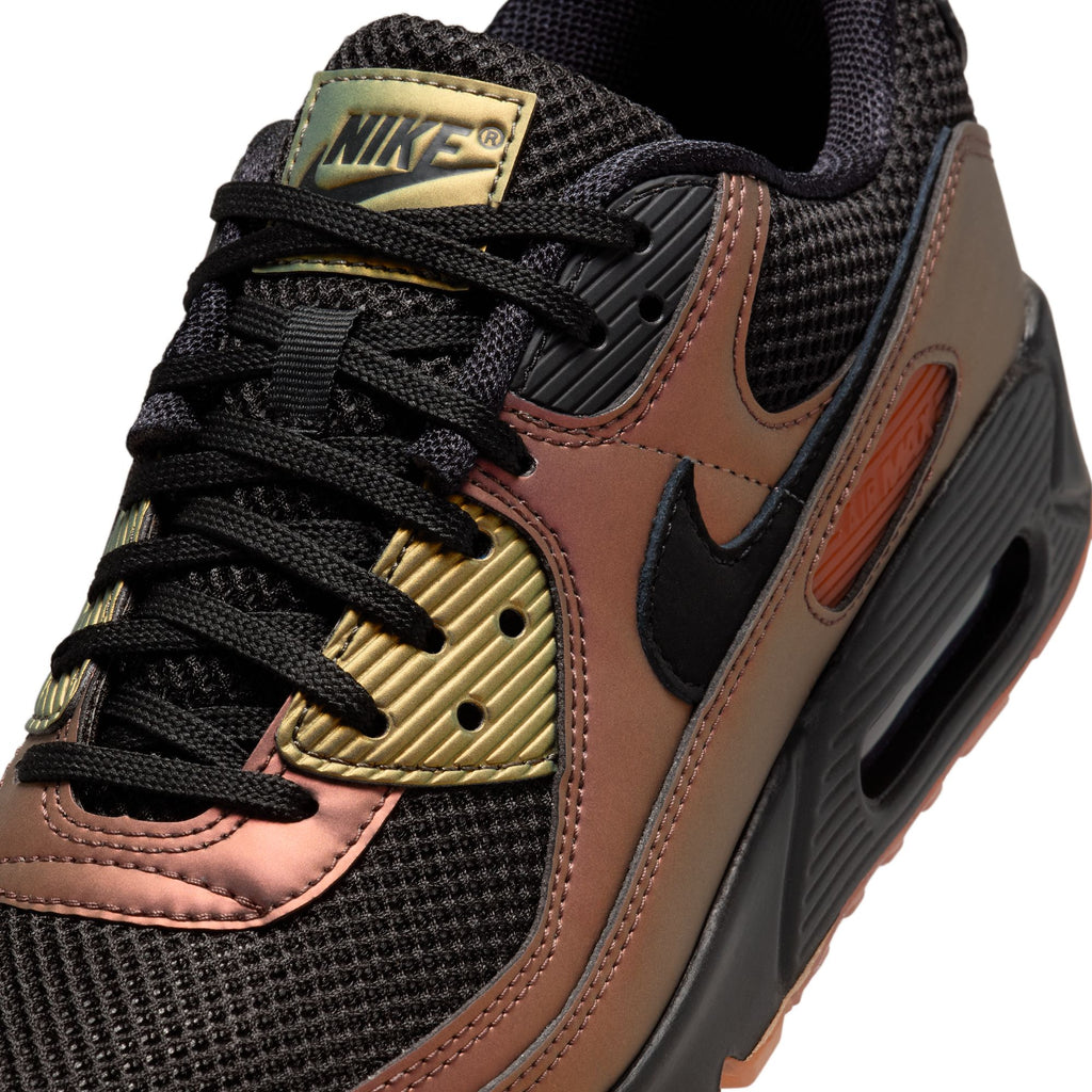 NIKE AIR MAX 90 - BLACK/BLACK-DARK RUSSET-METALLIC COPPER