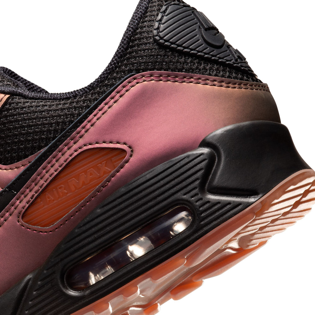 NIKE AIR MAX 90 - BLACK/BLACK-DARK RUSSET-METALLIC COPPER