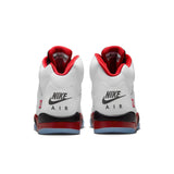 AIR JORDAN 5 RETRO - WHITE/FIRE RED-BLACK