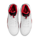 AIR JORDAN 5 RETRO - WHITE/FIRE RED-BLACK