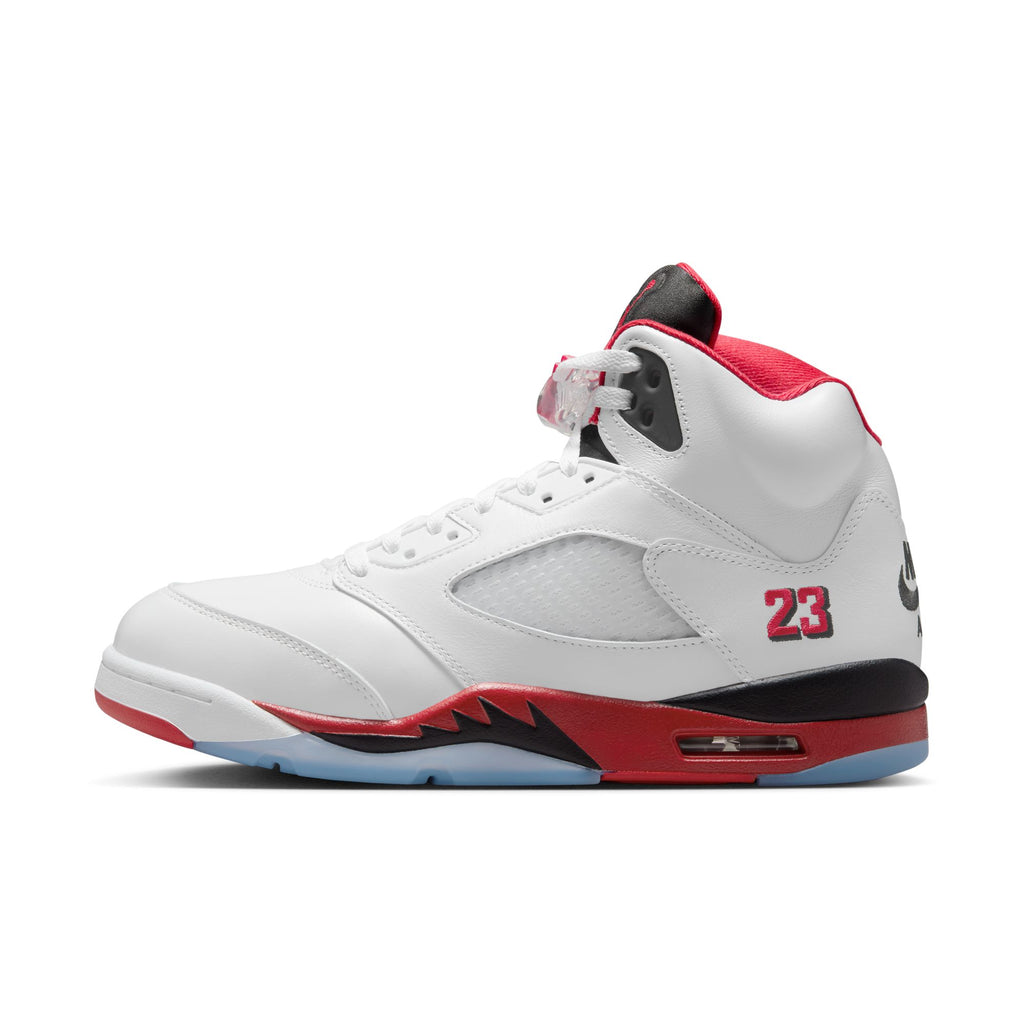 AIR JORDAN 5 RETRO - WHITE/FIRE RED-BLACK