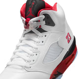 AIR JORDAN 5 RETRO - WHITE/FIRE RED-BLACK