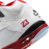 AIR JORDAN 5 RETRO - WHITE/FIRE RED-BLACK